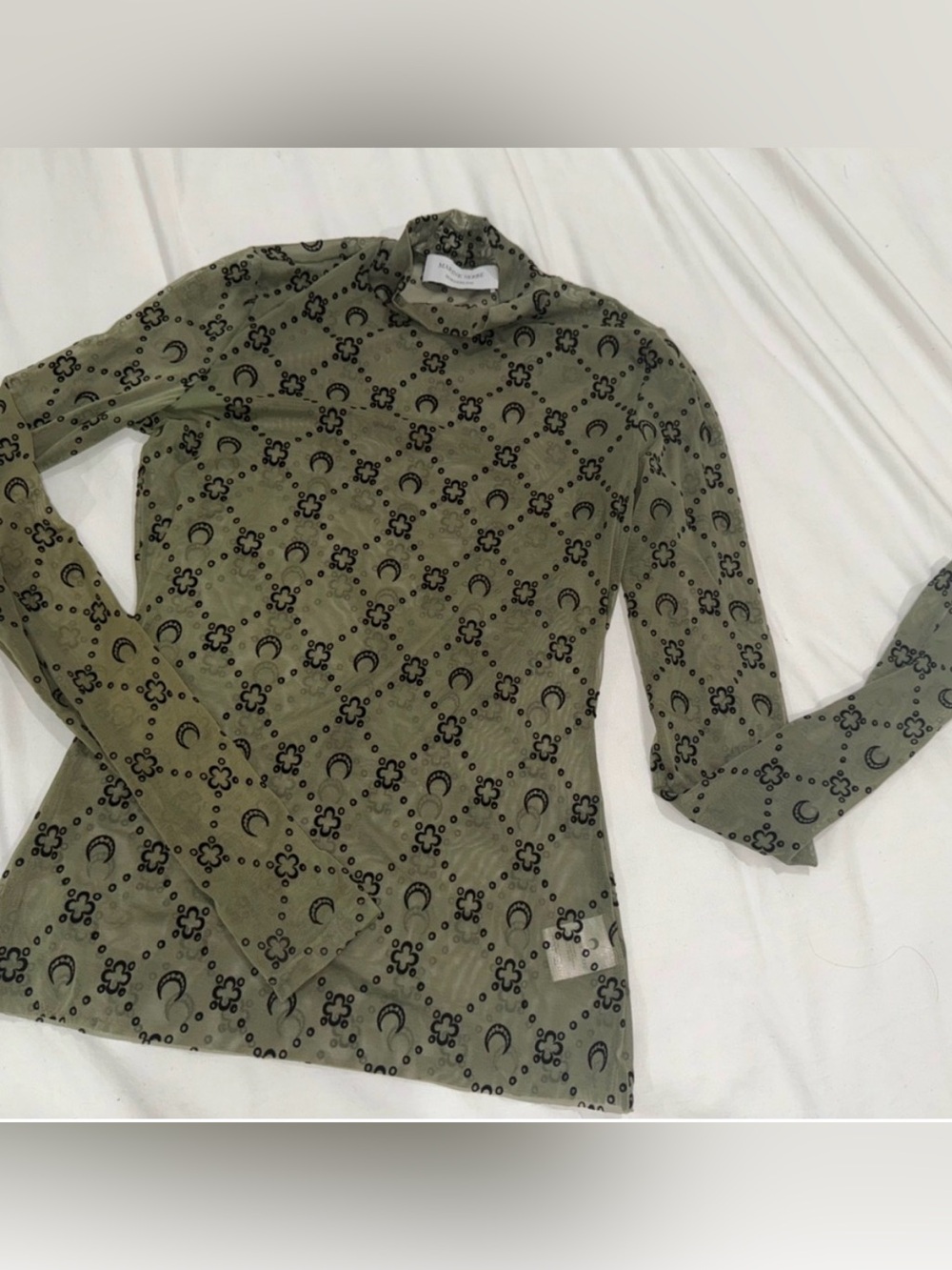 Marine Serre Olive Top